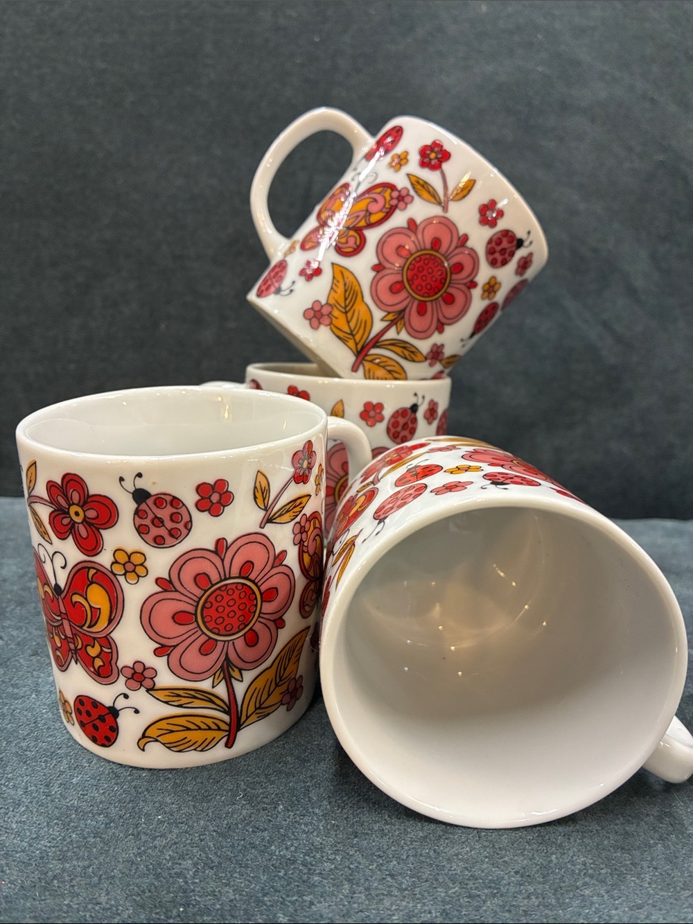 Vintage Japanese coffee mugs